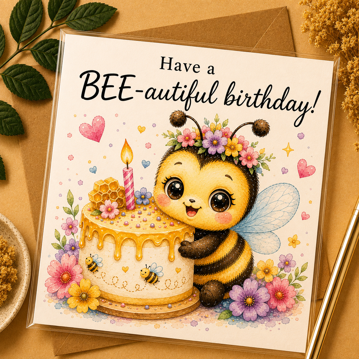 Have a Bee-autiful Birthday! Kaart