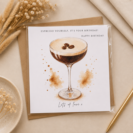 Espresso Yourself Geburtstagskarte