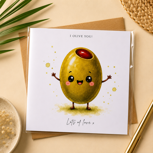 I Olive You! Liebeskarte