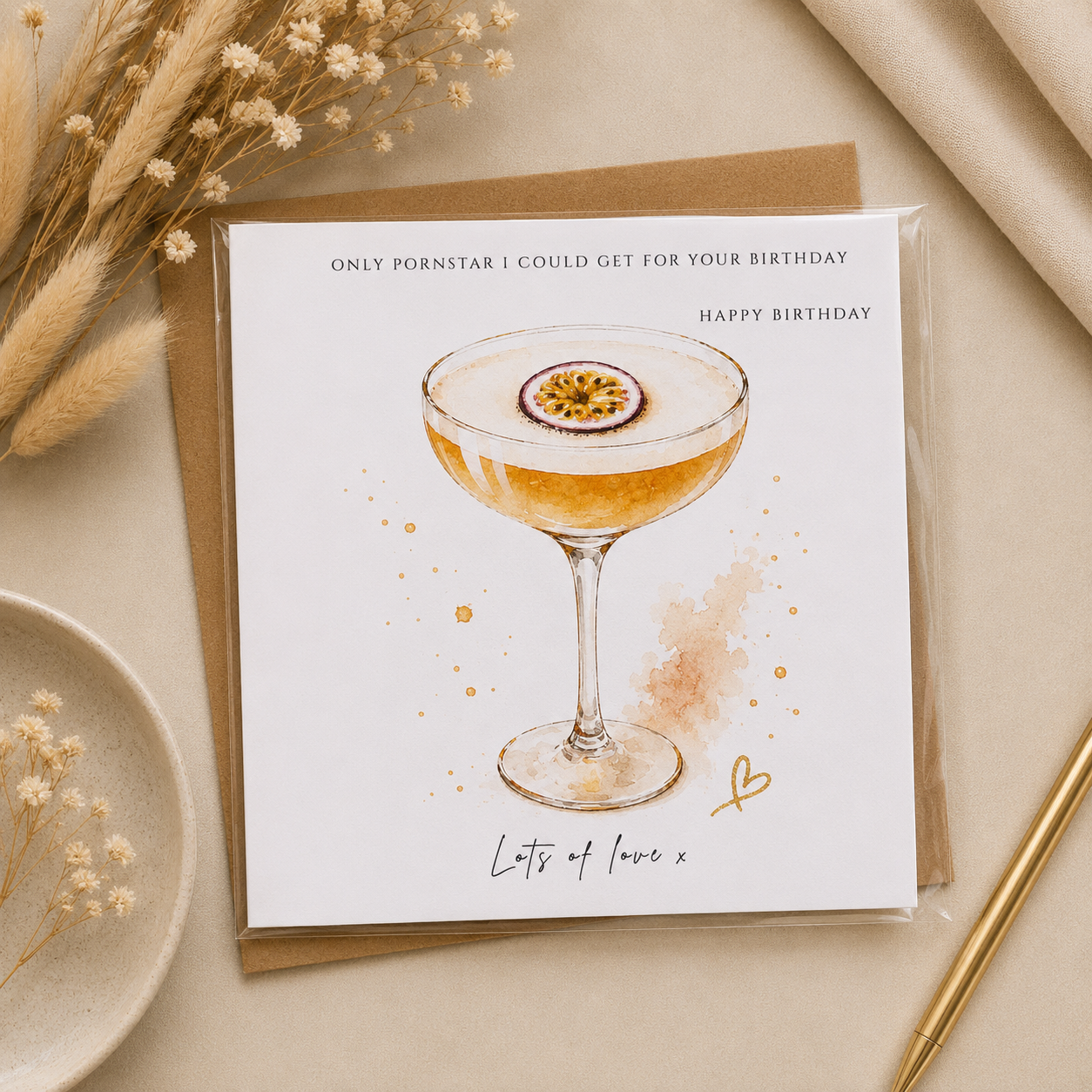Pornstar Martini Verjaardagskaart