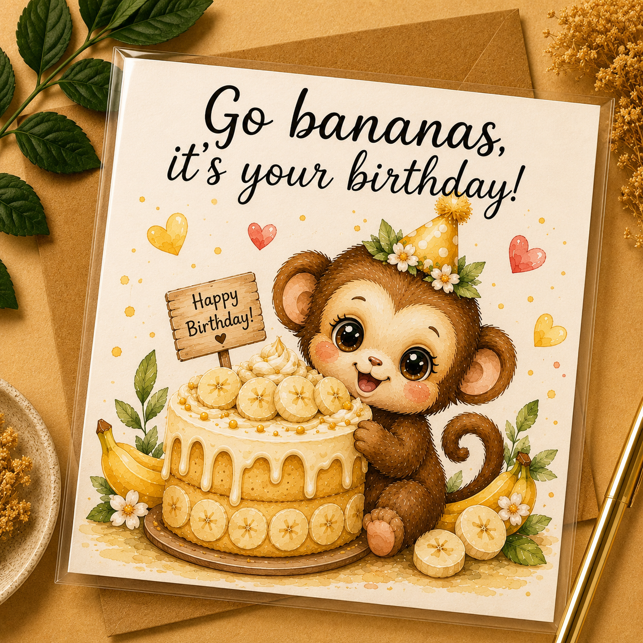 Go Bananas, It’s Your Birthday! Kaart