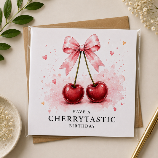 Cherrytastische Verjaardagskaart