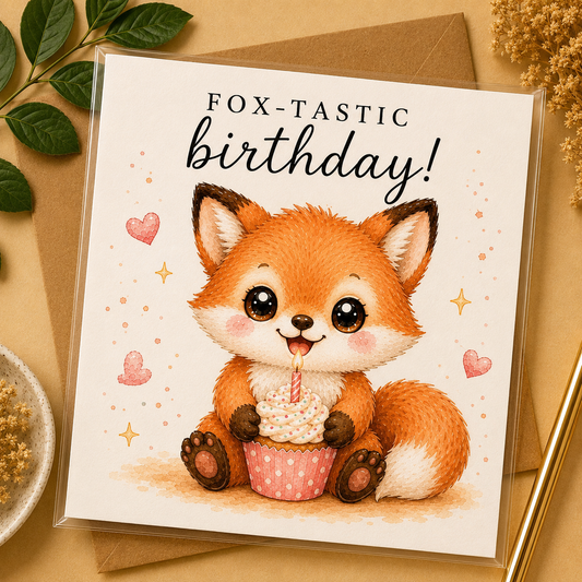 Fox-Tastic Birthday! Kaart