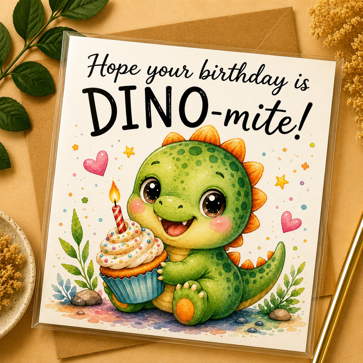 Hope Your Birthday Is Dino-Mite! Kaart